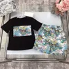 Kläderuppsättningar 2022 Barn Set Suit Boys Girls Kids Kort ärm T-shirt Child Designer Clother Sports With Letter Tiger Flower Fore Dhaot