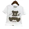 Kinderkleding grote jongen zomerpak kinderen korte mouwen shorts jongens meisjes knappe gedrukte cartoon teddybeer tweedelige sets CSD2312302