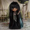 Icy DBS Blyth Doll 16 Joint Body 30cm Black Skin Long Eyelash Sleeping Eye Set BJD Toy Gift 231229