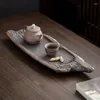 Vassoi da tè Kungfu Set di drenaggio di lusso in ceramica ristorante cinese piattino decorazione asciugatura antiscivolo Cay Tepsisi decorazioni per la casa