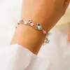 Link Bracelets Fashionable Beads Wrist Jewelry Charm Bracelet Perfect Gift For Women Girls Teen