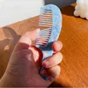 Clips de cheveux coréens Couleur de marbrage de la mode Combs Fresh et naturels en résine Curls de douche Peigne pour femmes pour femmes