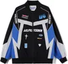 Aelfric Eden Men's Motorcykeljacka Blackair Moto Varsity Baseball Jacket Women Vintage Coats