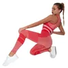 Active Set Women's Sportswear High midja Hip Lift Leggings Tank Top Seamless Yoga Suit Fitness Clothing Tight Pants Set