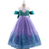 키즈 디자이너 소녀의 드레스 드레스와 함께 활 동공 코스프레 여름 옷 유아 의류 아기 어린이 여자 여자 블루 여름 드레스