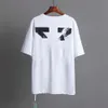 Brand Luxury Designer T-shirts Mens t Shirts Offs Men Women Offwhites Tops Tees T-shirt Casual Summer Tshirts Classic Back Paint Arrows White Short Sleeve Tshirt Fe67