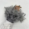 Bangle Women Natural Fur Feather Cuffs Sexy With Feathers Cuff Snap Bracelet Sleeves Wrist Arm Removable Shirt