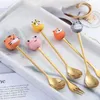 Serviessets Dierenlepel Koffie Roerschepjes Servies Dessert Fruit Bar Tool Mooie ijstheelepels Creatief