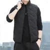 Männer Westen Mode Männer Herbst Winter Weste Weste Koreanischen Stil Mann Casual Ärmellose Jacke Mäntel Größe M-5XL