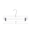 Hangers High Quality 10Pcs Acrylic Trouser Rack Pants Skirt Organizer Transparent Clothes Hanger Silver Hook Strong Clip Drying