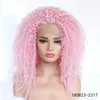 Perruques 14 ~ 26 pouces Curly Synthetic Hair Lacefront Wigs HD Transparent Lace Front Perruques de Cheveux Wig 1808232317 #