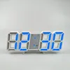 Horloges murales Horloge électronique réglable LED Mode de nuit numérique 3D Chambre Chambre Décoration Table Décor à la maison Jardin