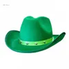 Basker semester cowboy hatt nit överraskning gåva för tjej pojkar cowgirl carnivals musikfestival