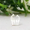 Fashion hole giraffe stud earrings Relative of the giraffe stud earring for women whole Environmental protection zinc alloy ma1753