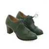 Классические туфли в британском стиле, женские туфли-броги на толстом каблуке и высоком каблуке, черные, маленькие кожаные, весна и осень