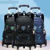 Child luggage school bag On wheels students Backpack can climb stairs Casual suitcase 613 years Children travel backpack 231229