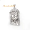 Custom Fine Jewelry Sterling Sier Pendant Zircon Moissanite Diamond Men Charms Hiphop Jewelrysterling Sier Jesus Pendant