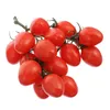 Decoración de fiesta Brochetas de frutas simuladas Espuma Accesorios falsos Tomates Cherry Planta realista Artificial Hogar Plástico Frutas Falsas