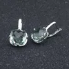 Stud Earrings CSJ Green Amethyst Earring Sterling 925 Silver Citrine Ametrine Paraiba Zultanite For Women Birthday Party Engagement Gift Box