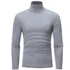 Pulls pour hommes Hiver Chaud Hommes Sous-vêtements thermiques Pull à manches longues Pull à col roulé Stretch Slim Basic T-shirt Jumper Pull en tricot