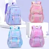 Flickor Kawaii Primary School Bag for Kids Gradient Orthopedic Waterproof Ryggsäckar Barn 15 Betyg Stor kapacitetsutrymme 231229