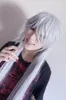 Wigs Black Butler Kuroshitsuji endertaker Cosplay Slververy White Long Long '' 100 سم