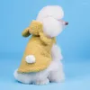 Abbigliamento per cani Vestiti caldi per animali domestici Abbigliamento invernale per cani Cappotto con cappuccio Simpatico cappello da orso Cucciolo Animali domestici Ropa Perro