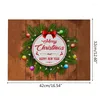 Table Mats Merry Christmas Place Washable Winter Holiday Placemats