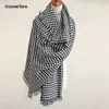 Brand Blanket Scarf for Women plaid Black and White Houndstooth Cashmere Warm Thick Long Pashmina Women Shawls and Scarves 231229