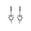 Boucles d'oreilles Goth épine cœur mode coréenne croix pour femmes, breloques Punk, bijoux Grunge, accessoires Hip Hop Vintage