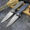 Camping TC4 Titanium Alloy handle Tactical Folding Pocket Knife D2 Steel Blade Ball bearing EDC Knives