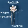 Handmade Hairpin Wedding Hair Accessories Diamond Flower Tiaras U-shaped Hair Clip Trendy Bridal Head Jewelry Birthday Headpiece