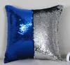 Housse de coussin à paillettes, taie d'oreiller, impression thermique, par Sublimation, taie d'oreiller magique réversible BJ