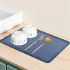 Tapis de Table en Silicone, tapis de séchage pour égouttoir la vaisselle, protection pliable pour évier, support en caoutchouc lavable