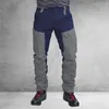 Pantolon Sıradan Erkekler Moda Renk Bloğu Çoklu Cepleri Spor Uzun Kargo Pantolon Erkekler için Pantolon Çalışıyor Çalışan Pantolon