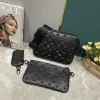 Mens Trio 10a Messenger Bölgeleri 3 Arada 1 Çapraz Vücut Çantaları Damier Sprey S Tasarımcılar Crossbody Omuz Çantası Sap Çanta Cüzdanları TOOT 3 PCS Setleri Vücut Houlder PCS Ets