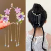 Hair Accessories Cute Sweet Girls Geometric Pearls Rhinestones Metal Claw Hairpins Children Clip Ponytail Holder Pin