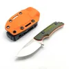 15017 Hidden Canyon Hunter G10 Handle Fixed Blade Knife Camping Full Tang Hunting with K Sheath