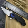 ZT0022屋外CNCカーボンファイバーハンドルミニポケットナイフEDCキャンプハンティング折りたたみナイフ