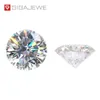 White EF Color Round Cut Moissanite Loose Gemstone Charms Beads 3 5mm-9mm For Jewelry Making3061