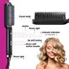 Lisseurs secs et lisses, électriques, brosse à lisser Portable 3 en 1, lisseur à domicile, sèche-cheveux rotatif