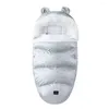 Filtar Muffs för vagn Baby Sleeping Bag Plush Warm Wool Collar Winter Born Anti Kick Quilt Hold Byinstergram barnvagn