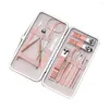 Nail Art Kits Rose Gold Clipper Manicure Set Cuticle Grooming Tools Stainless Steel Cutter Trimmer Care