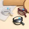Sunglasses Folding Reading Glasses With Case Unisex Portable Lightweight Presbyopic Anti Blue Light Strength 1.0x To 4.0x