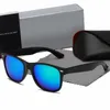 Óculos de sol polarizados pretos Designer Mulher Mens Sunglass espelhos não espelhos de plástico Metal perna multi-cor UV400 polarizado luz designer óculos clássicos