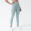 Spodnie Ll Wysokie pasty do jogi poprzednie kobiety Pushup Fitness Legginsy Miękkie elastyczne biodra