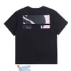 Heren t-shirts Offs Merk Luxe Designer T-shirts Mannen Vrouwen Tees Zomer T-shirt Klassiek Terug Verf Pijlen Korte mouw T-shirt Casual T-shirts Au8s