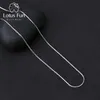 Lotus Fun из настоящего стерлингового серебра 925 пробы, ювелирные изделия, креативная высококачественная цепочка классического дизайна для женщин, Acessorio Collier207J