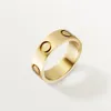 love screw ring mens rings classic luxury designer jewelry women Titanium steel Gold-Plated Gold Silver Rose Never fade Not allerg242G