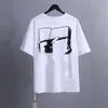 Verão Mens Camiseta Marca Offs Designers Luxo Camisetas Homens Mulheres Offswhite Tops Tees T-shirt Casual Camisetas Branco Back Paint Arrows Manga Curta Camiseta VZ9L